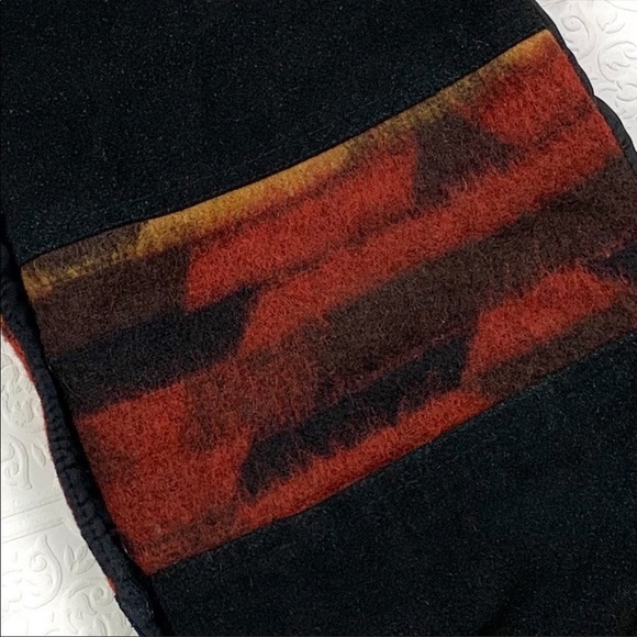 Vintage POSH Suede and Wool Western Vest SZ L - Picture 7 of 7